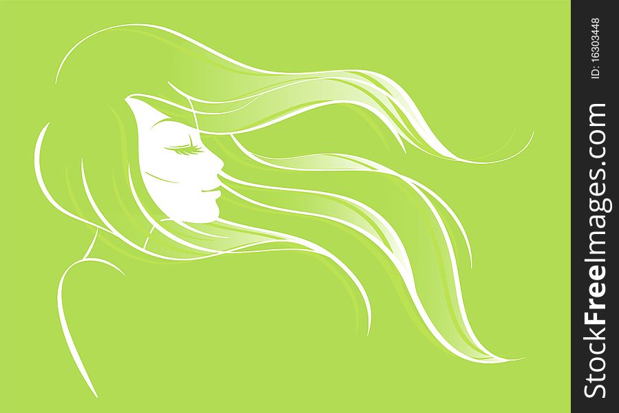 Vector illustration of Beauty girl