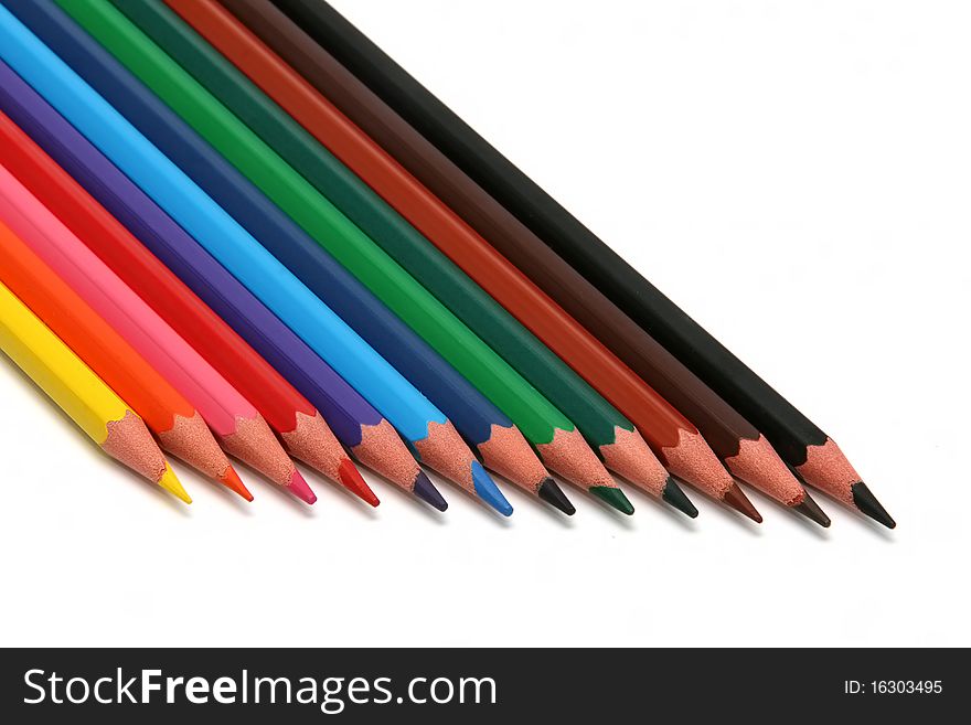 Crayons in all colors for children