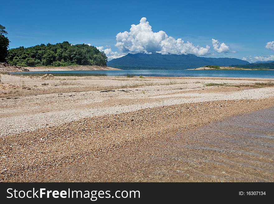 Nam Ngum reservoir in Laos