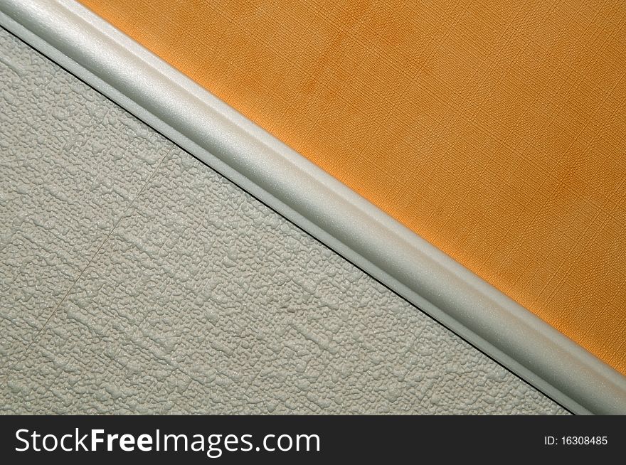 Wallpaper in different colors (white and yellow, texture)