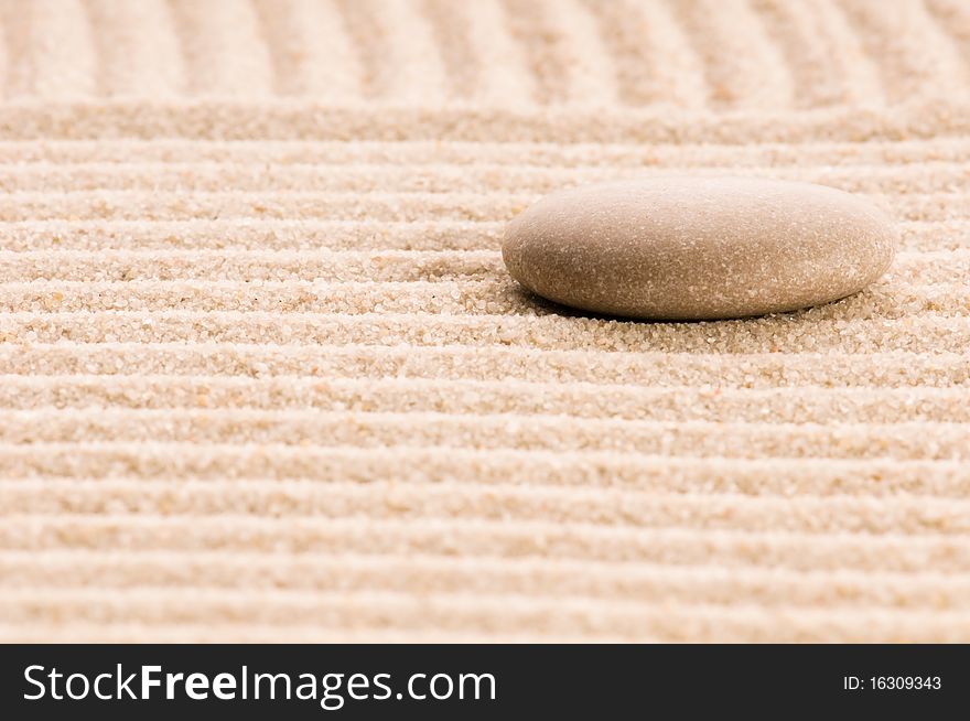Zen - Stone and sand - meditation, relax. Zen - Stone and sand - meditation, relax