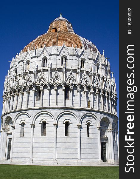 The Baptistry at Pisa.