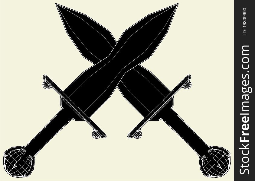 Ancient Knife Vector 02