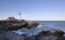Portland Head Light - Lighthouse Royalty Free Stock Photography Portland Head Light - Lighthouse Royalty Free Stock Photography