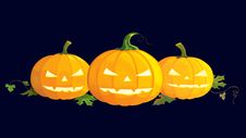 Scary Pumpkins Stock Photos