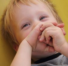 Boy Laughs Cheerfully Stock Images Boy Laughs Cheerfully Stock Images