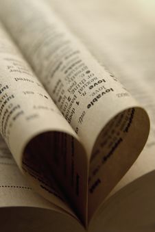 Heart Made Of Rolled Up Book S Sheets Stock Photos Heart Made Of Rolled Up Book S Sheets Stock Photos