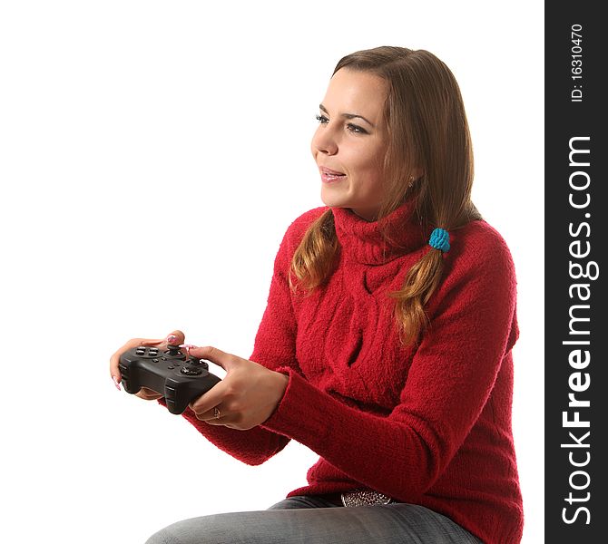 Girl with a gamepad