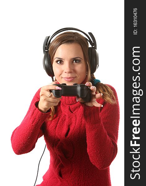 Girl with a gamepad