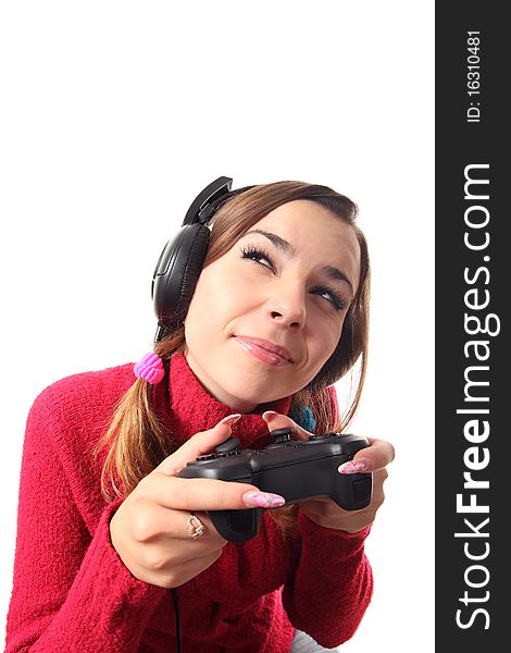 Girl with a gamepad