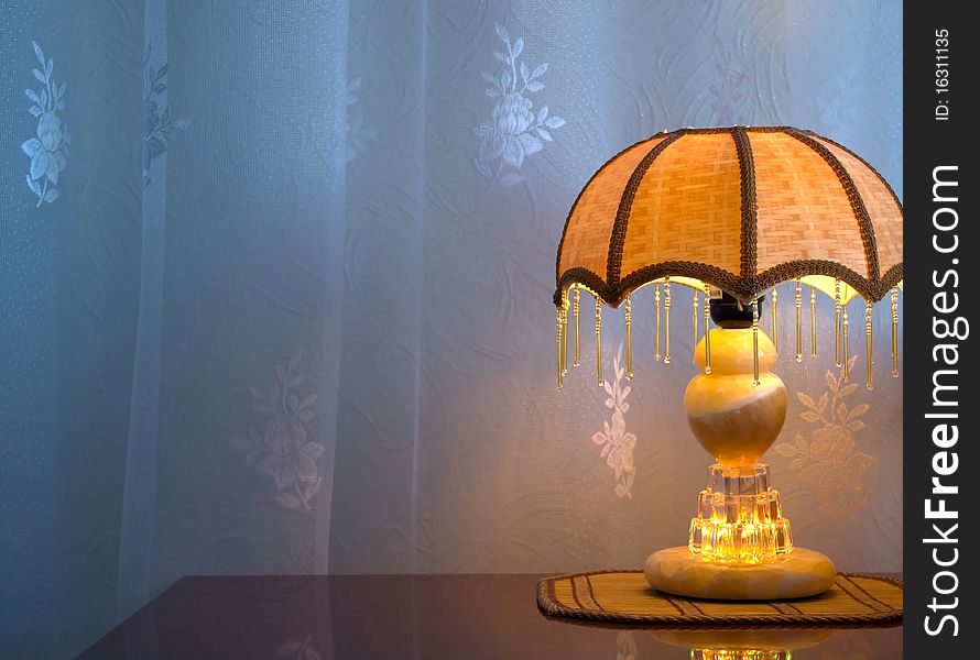 Classic Lamp On Table