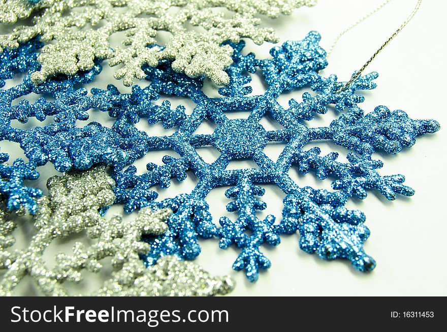 Decorations from christmas on a white background. Decorations from christmas on a white background