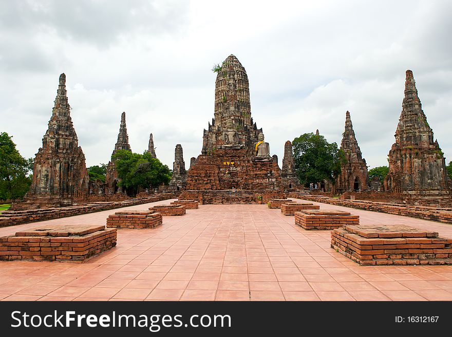 Wat Chai Wattanaram , The world heritage in Ayutthaya, Thailand