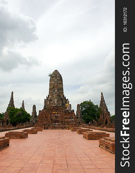 Wat Chai Wattanaram , The world heritage in Ayutthaya, Thailand