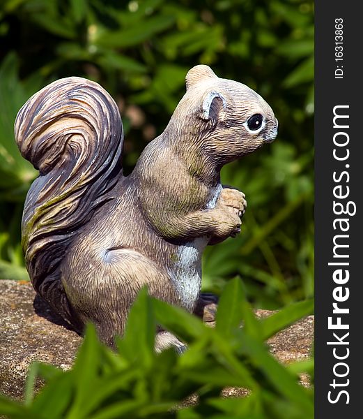 Figure of a squirrel found in a park. Figure of a squirrel found in a park