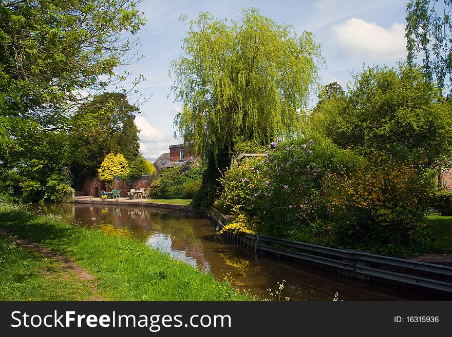 View of the Trent and Mersey canal