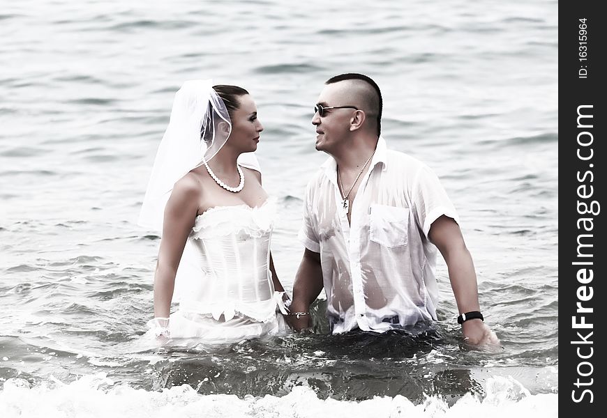 Wedding on the tropical beach. Wedding on the tropical beach