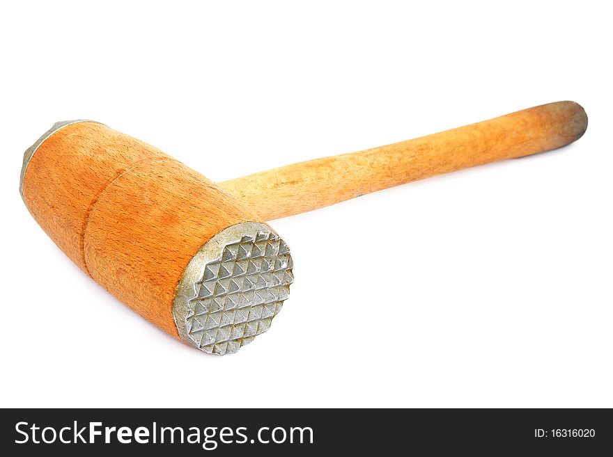 Mallet meat isolated on the white background. Mallet meat isolated on the white background