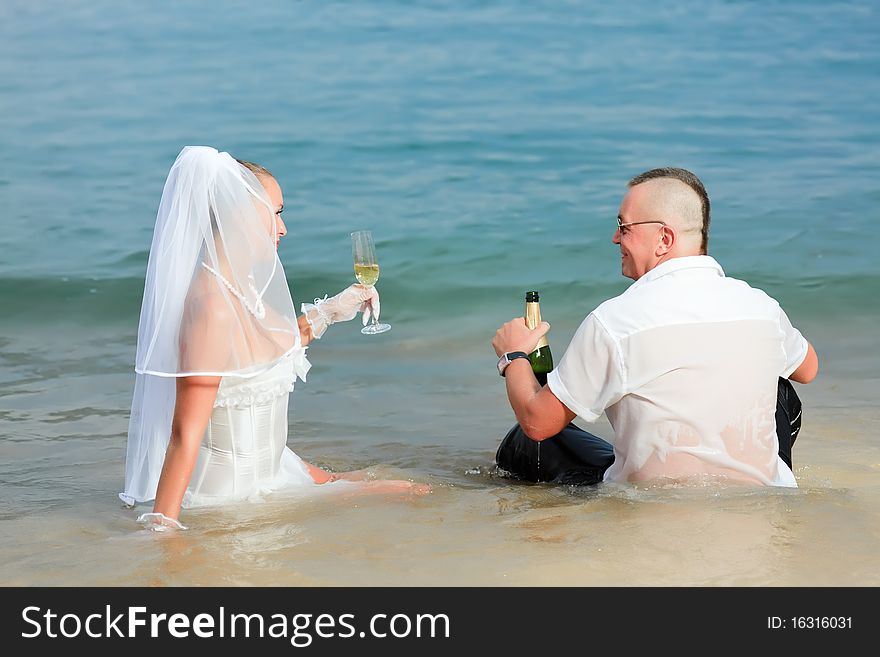 Wedding on the tropical beach. Wedding on the tropical beach