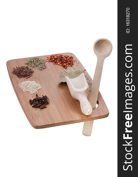 Kitchen Board With Spices