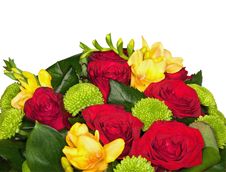 Flower Bunch On White Background Stock Photo Flower Bunch On White Background Stock Photo