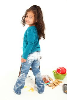 Child Baking Royalty Free Stock Photos Child Baking Royalty Free Stock Photos