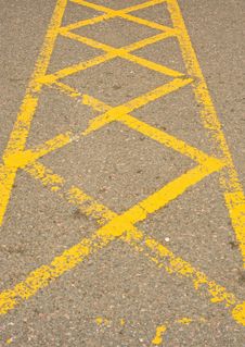 No Parking Here Sign On The Road. Royalty Free Stock Image No Parking Here Sign On The Road. Royalty Free Stock Image