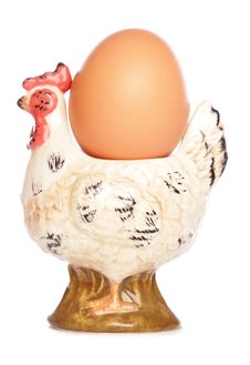 Egg In Hen Egg-cup Stock Images Egg In Hen Egg-cup Stock Images