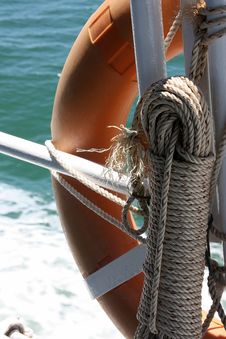 Rope And Lifebuoy Royalty Free Stock Image Rope And Lifebuoy Royalty Free Stock Image