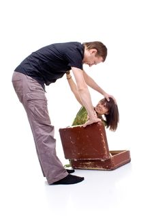 The Boy Pack Him Girl Stock Photos The Boy Pack Him Girl Stock Photos