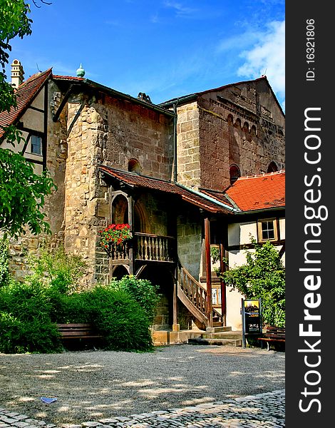 The old part of Alte Hofhaltung Bamberg, Germany