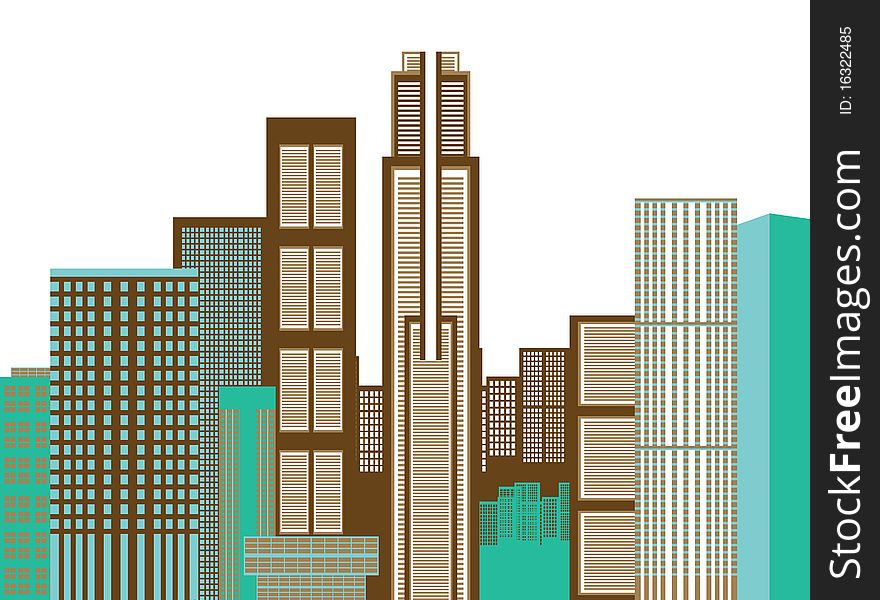 Illustration of a building Cityscape. Illustration of a building Cityscape
