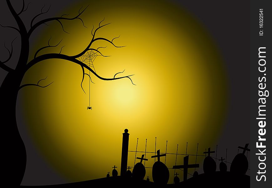 Scary Halloween background vector background