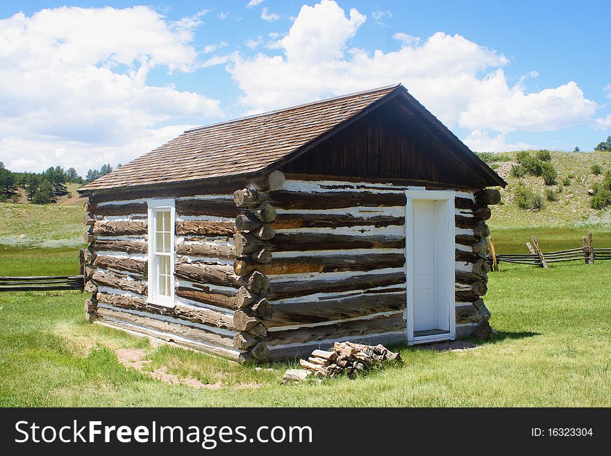 An outbuilding on a historic homestead in Colorado.