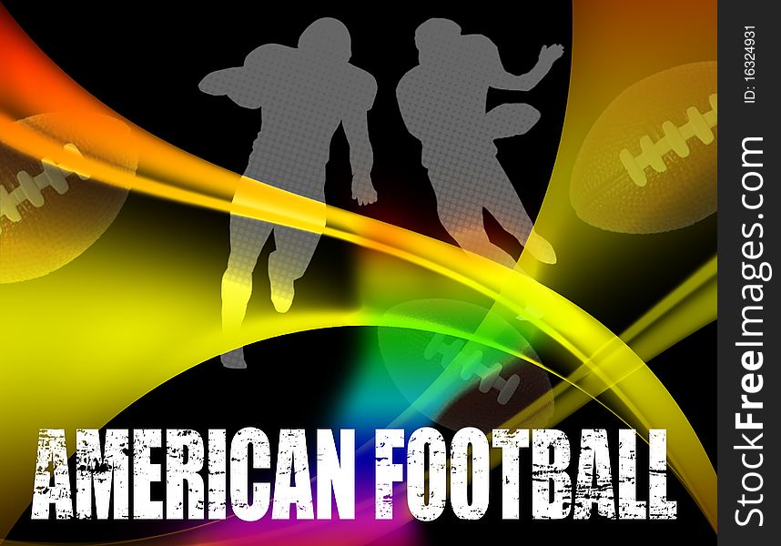 American Football Advertising Poster