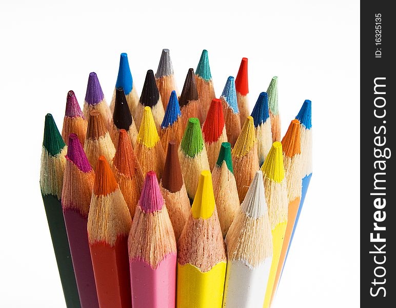 Group Of Colored Pencils