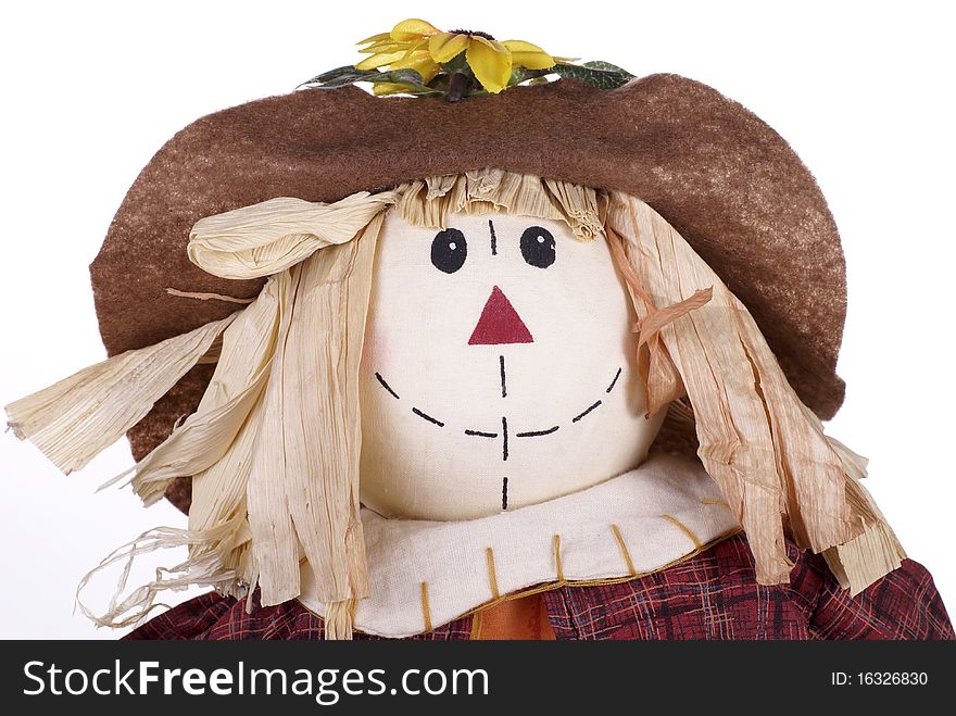 Closeup of a Halloween Scarecrow Decoration. Closeup of a Halloween Scarecrow Decoration