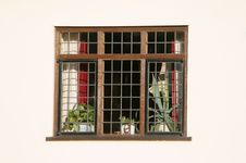 Historic Wooden Lead Light Window Royalty Free Stock Photos