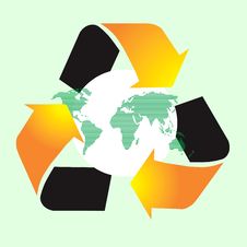 Recycle World Symbol Stock Photo Recycle World Symbol Stock Photo