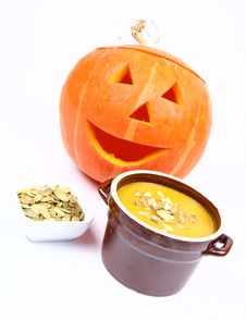 Pumpkin Soup Royalty Free Stock Images Pumpkin Soup Royalty Free Stock Images