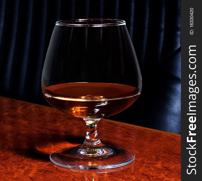 A Snifter glass of cognac