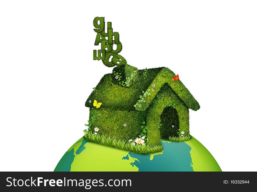 House done in grass posts on the world and from the chimney pot to the place of the funo characters they go out in grass. House done in grass posts on the world and from the chimney pot to the place of the funo characters they go out in grass