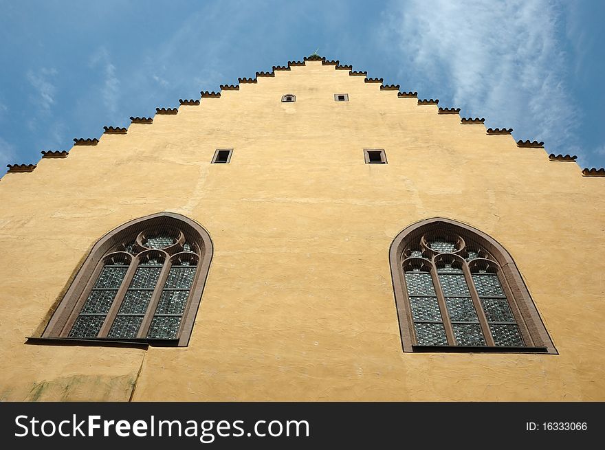 Old Regensburg gothic architecture ,medieval city center - Unesco heritage site