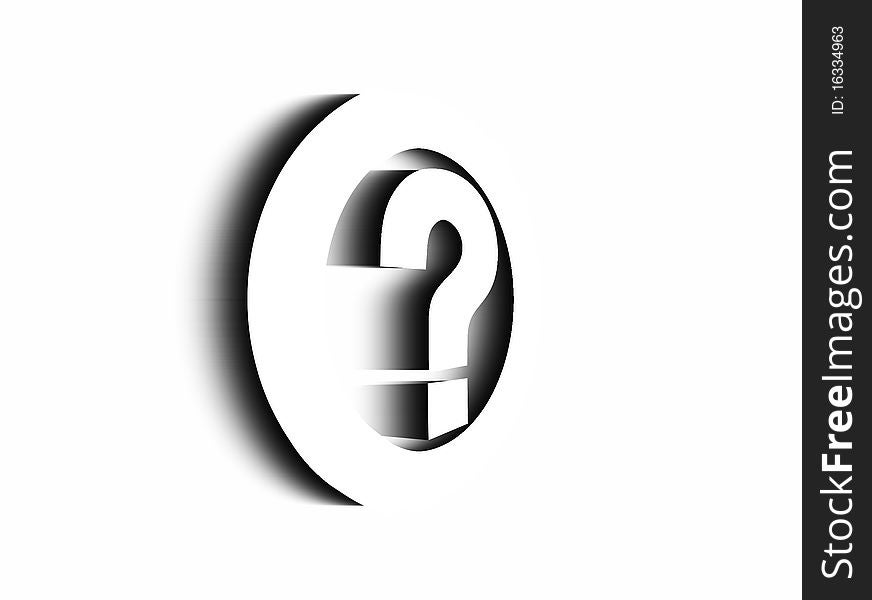 An illustration of question mark on blue background. An illustration of question mark on blue background