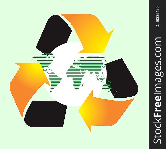 Recycle world symbol