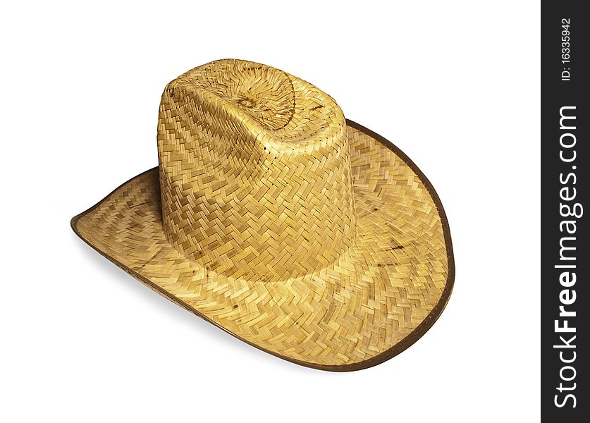 Straw Hat isolated in a white background