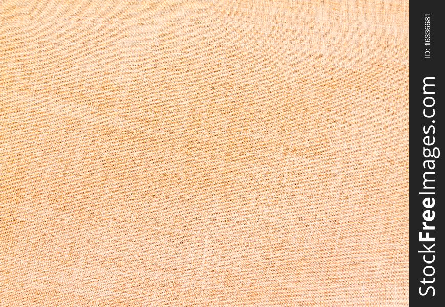 Macro toned orange cotton texture