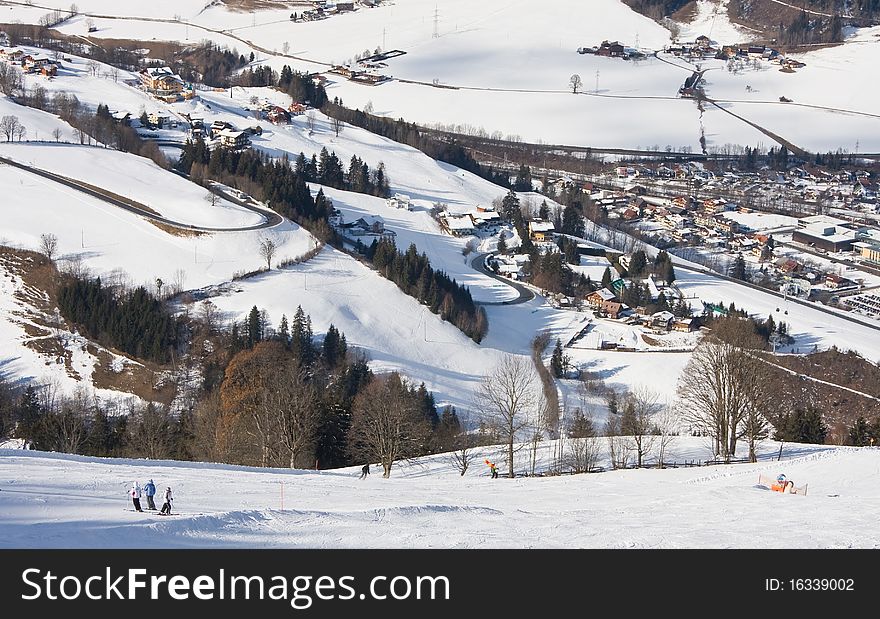 Ski resort Schladming . Austria