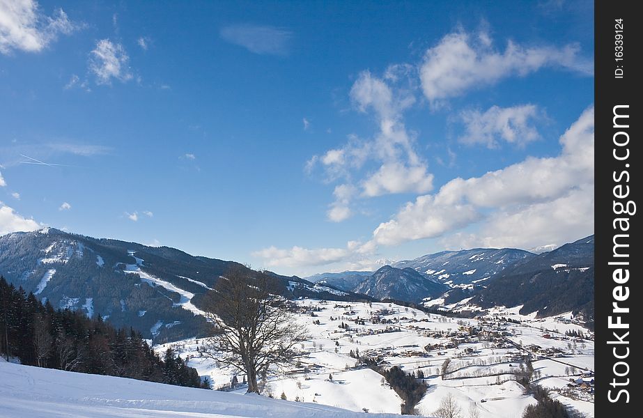 Ski resort Schladming . Austria