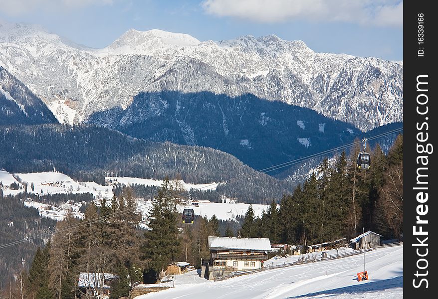 The ski resort Schladming . Austria